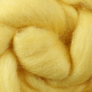 針氈｜C37 淡黃色 - 紐西蘭 Ashford 可瑞戴爾羊毛｜DIY手作/羊毛氈材料