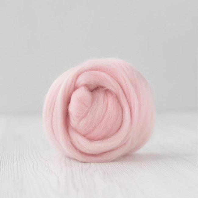 濕氈｜DM203 淺粉 - 托斯卡尼 19 micron 美麗奴羊毛｜DIY手作/羊毛氈材料