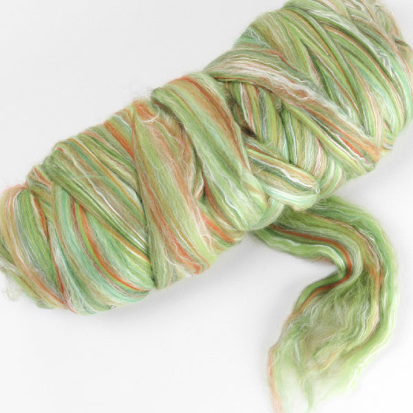 濕氈｜MS19 酪梨 - Ashford 蠶絲美麗奴羊毛｜DIY手作/羊毛氈材料