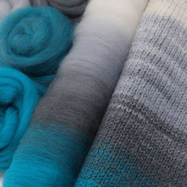 針氈｜C02 深灰 - 紐西蘭 Ashford 可瑞戴爾羊毛｜DIY手作/羊毛氈材料