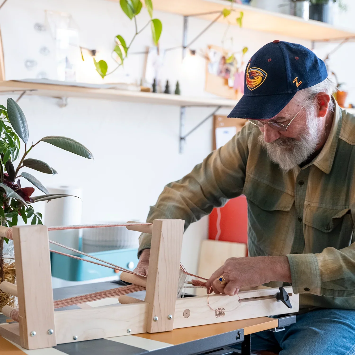 織布｜Schacht 五隻羊織帶機